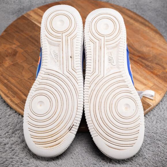 Nike Air Force 1 '07 Patched Up Los Angeles Sneakers Blue Men's 6.5 Womens 8 - Picture 8 of 10